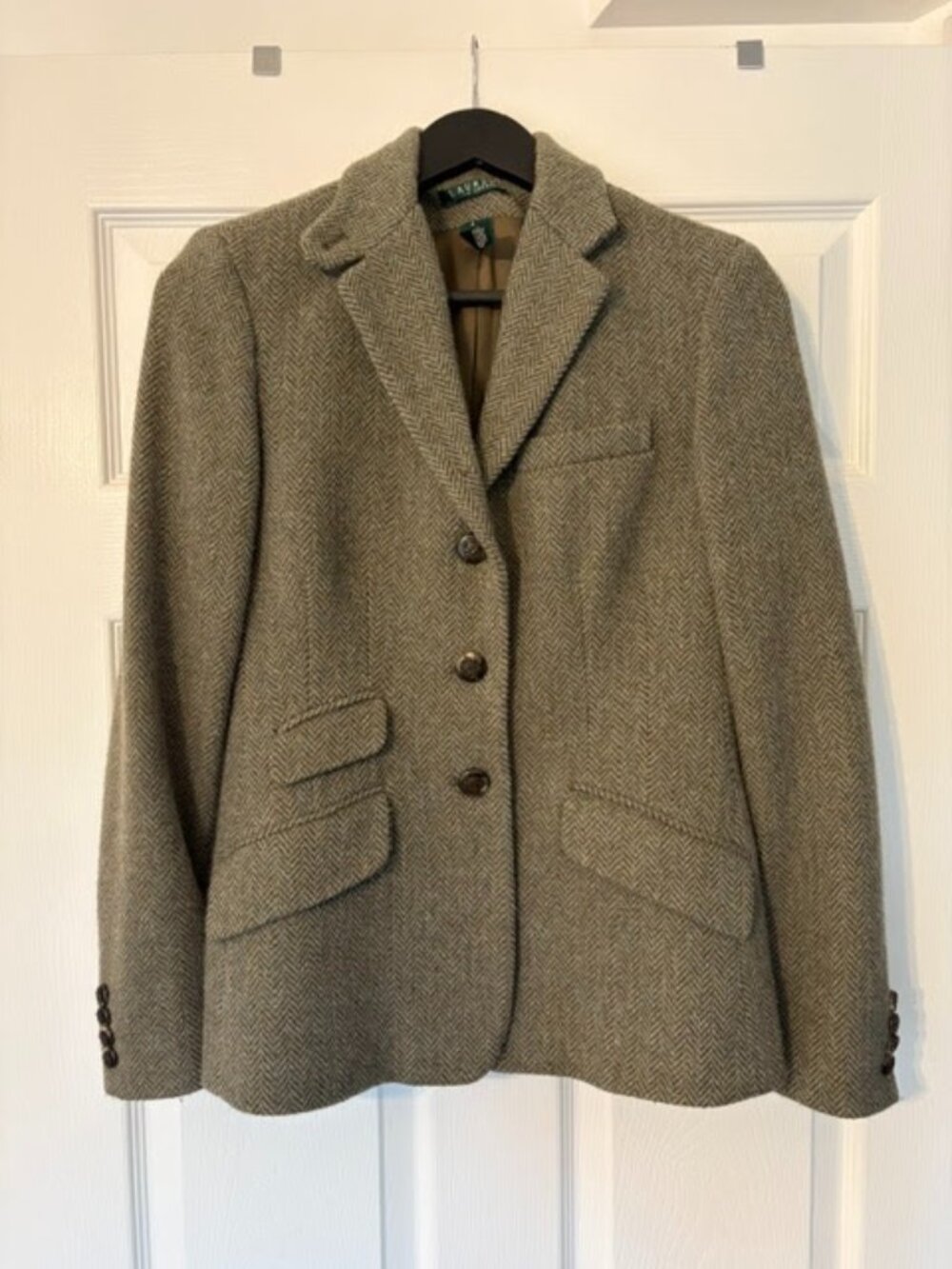 Lauren Ralf Lauren US size 4 wool blend fitted blazer